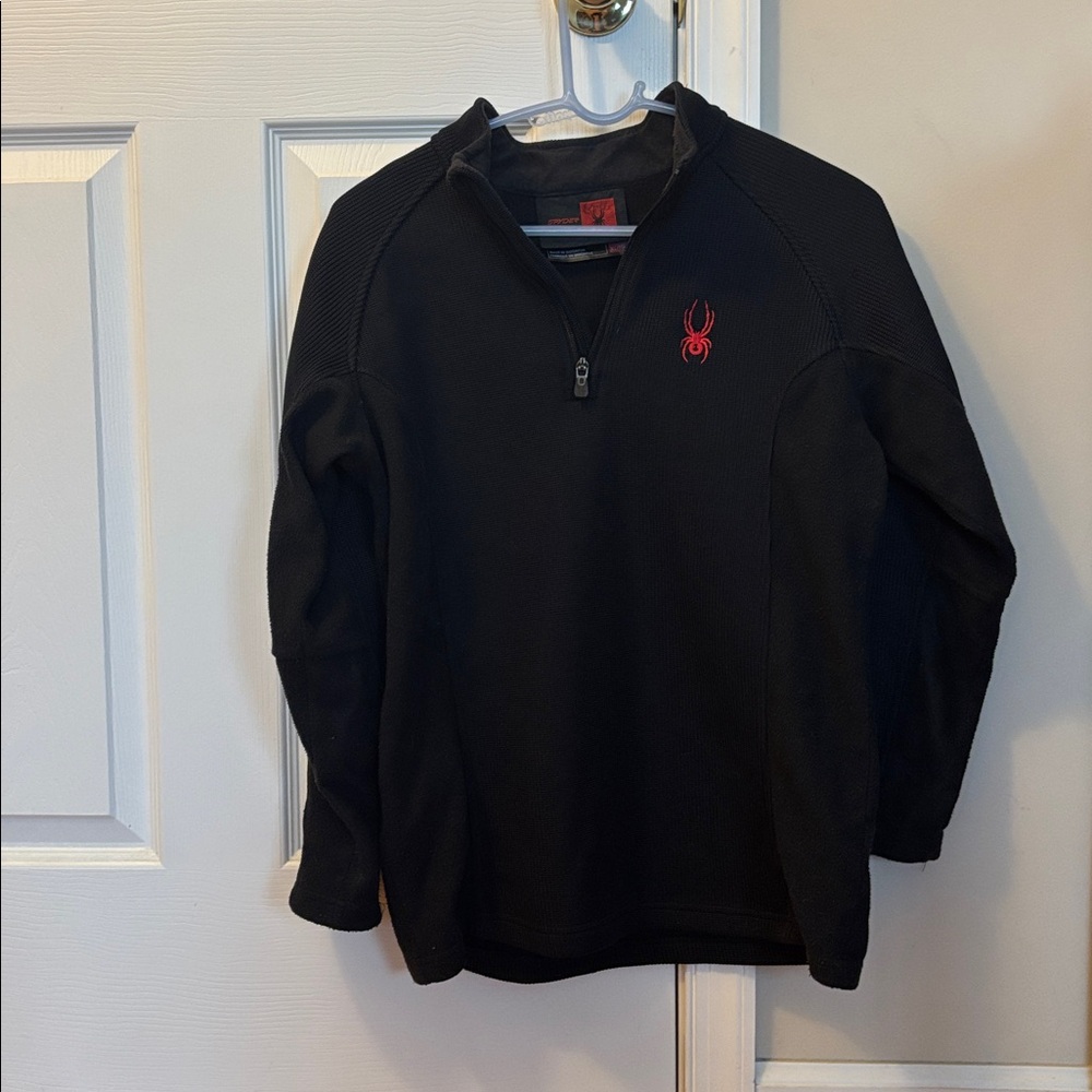 Spyder Quarter Zip Black